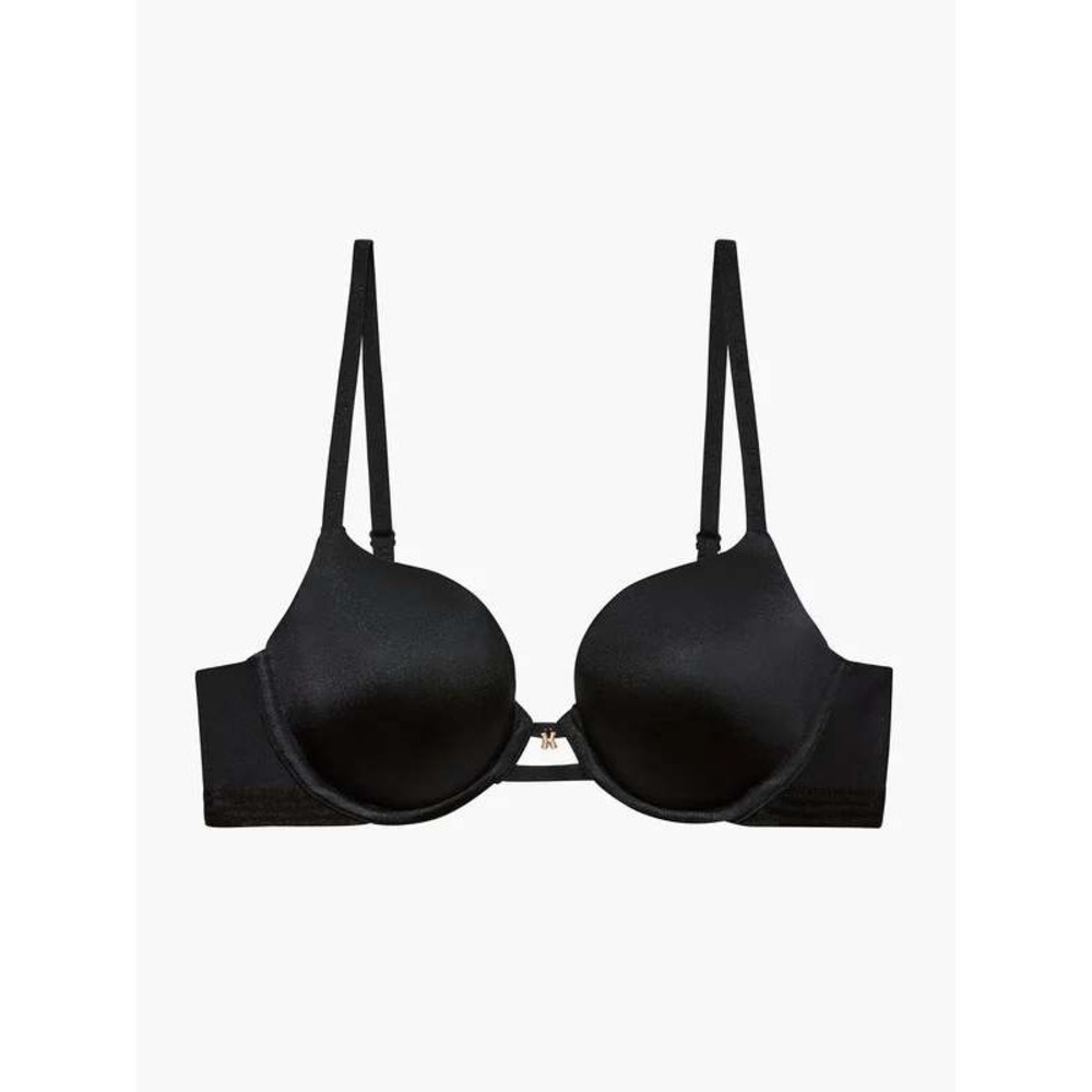 $50 Savage x Fenty Core microfiber t-shirt bra 36c black rose gold hardware peek